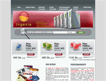 Tablet Screenshot of ingenialtda.com